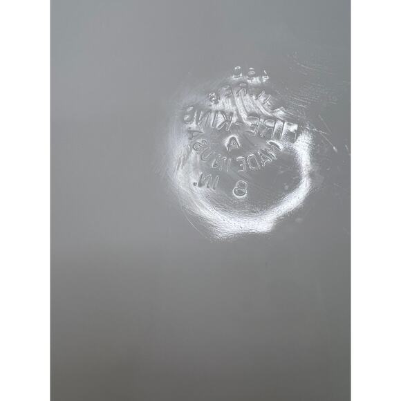 Fire King PEACH LUSTER 8" Round Cake Pan/Casserole w/handles Vintage! - Picture 5 of 9